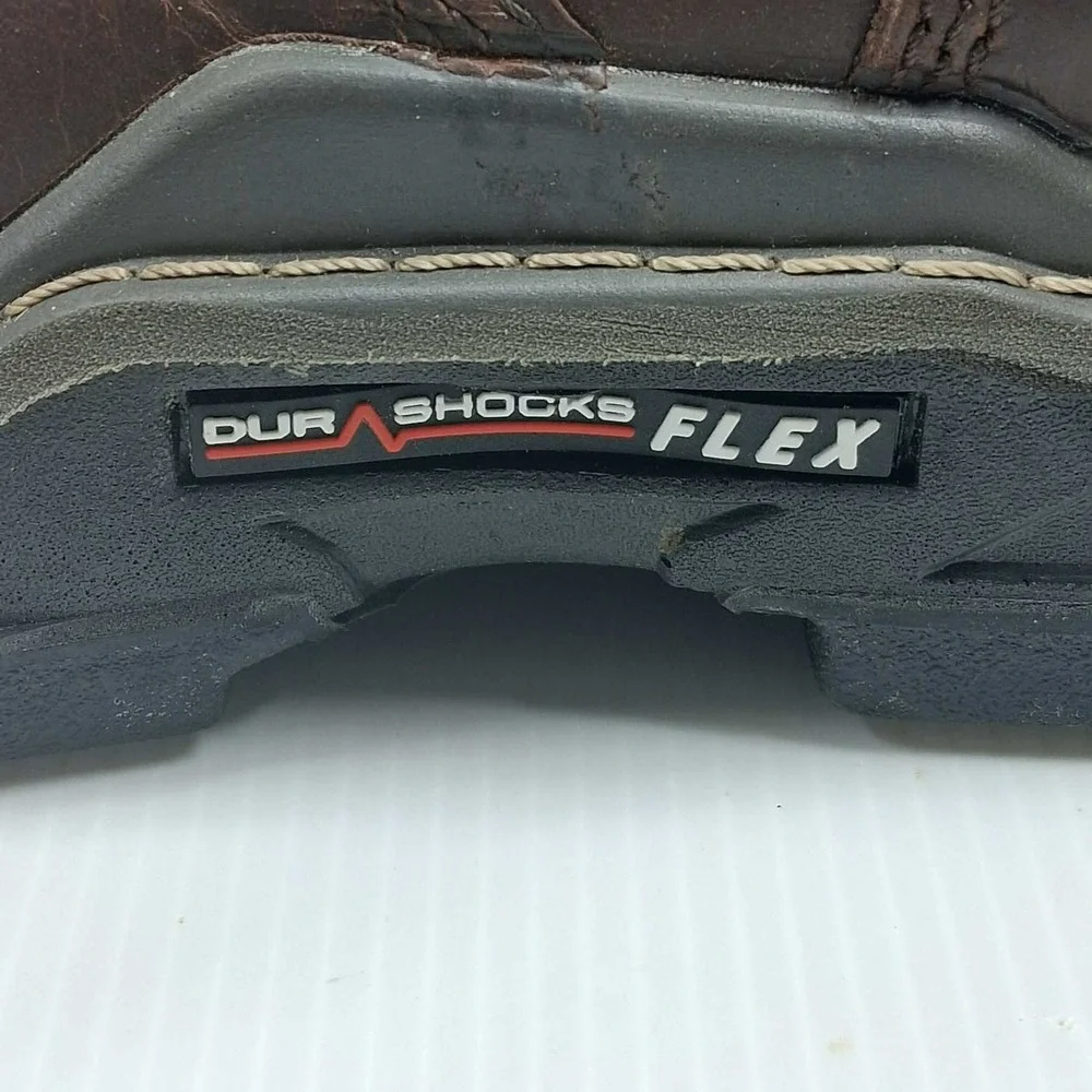 Wolverine‎ Durashocks Flex Brown Leather Waterproof Composite Toe Work Boots 8M